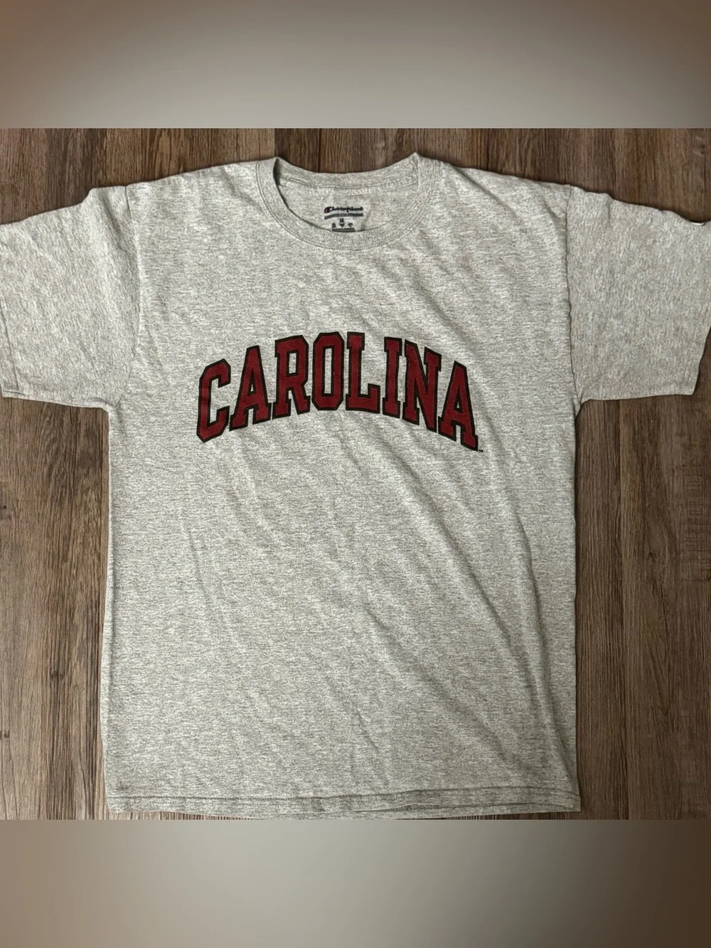 Champion Gray Tee Men’s Medium CAROLINA Arch Logo South Carolina Game Cocks NCAA - Picture 1 of 6